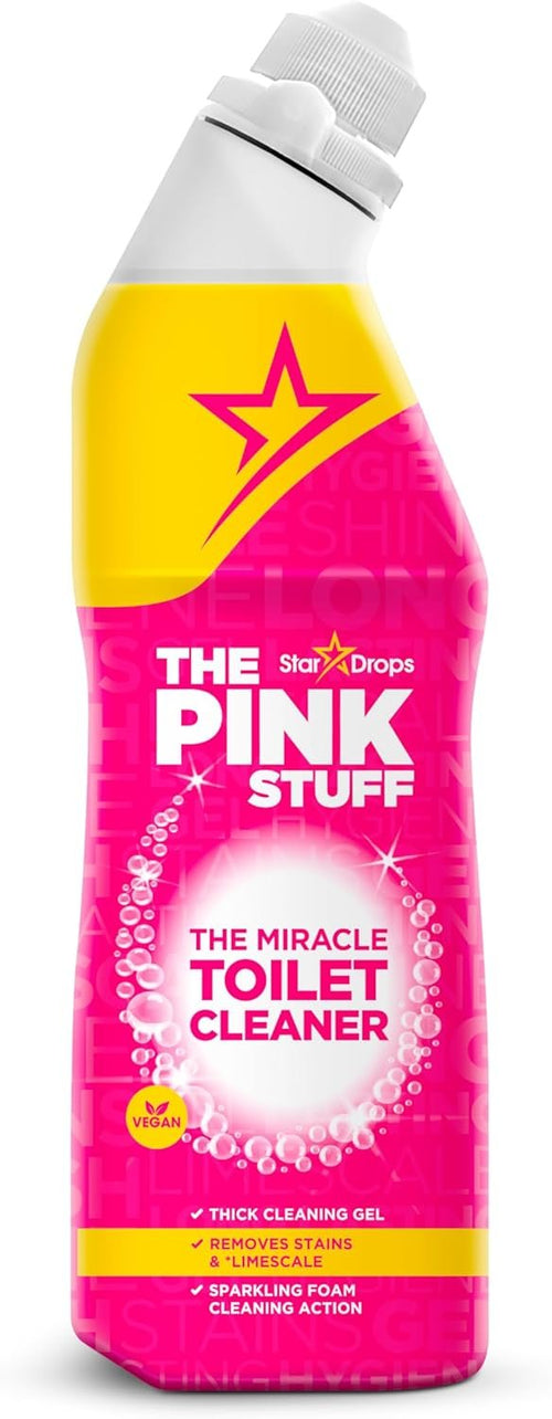 The Pink Stuff Miracle Toilet Cleaner (750ml) - Vegan-Friendly - Limescale and Stain Removing Foam Cleaning Action for Toilets - Fresh Fruity Scent