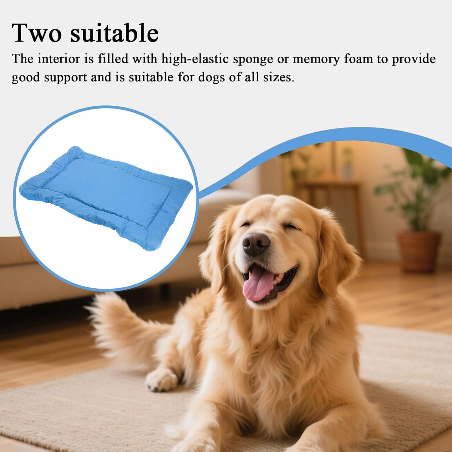 Outdoor Dog Bed, Portable Travel Mat, Roll-Up Pet Cushion, 35.43x23.62x1.18 inches, Waterproof Washable, Camping Gear, Small Medium Large Breeds, Indoor Outdoor