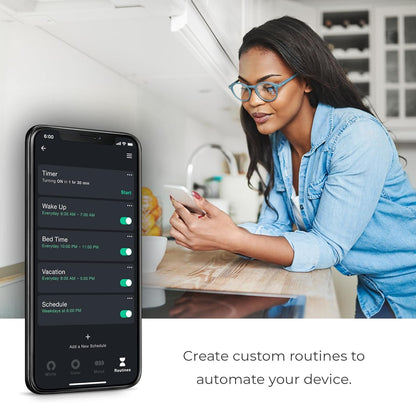 Globe Electric 50284 Wi-Fi Smart 4" Slim Baffle LED Recessed Lighting Kit 2-Pack, No Hub Required, Voice Activated, 9 Watts, Multicolor RGB, Tunable White, 540 Lumens, Wet Rated, 4.25" Hole Size