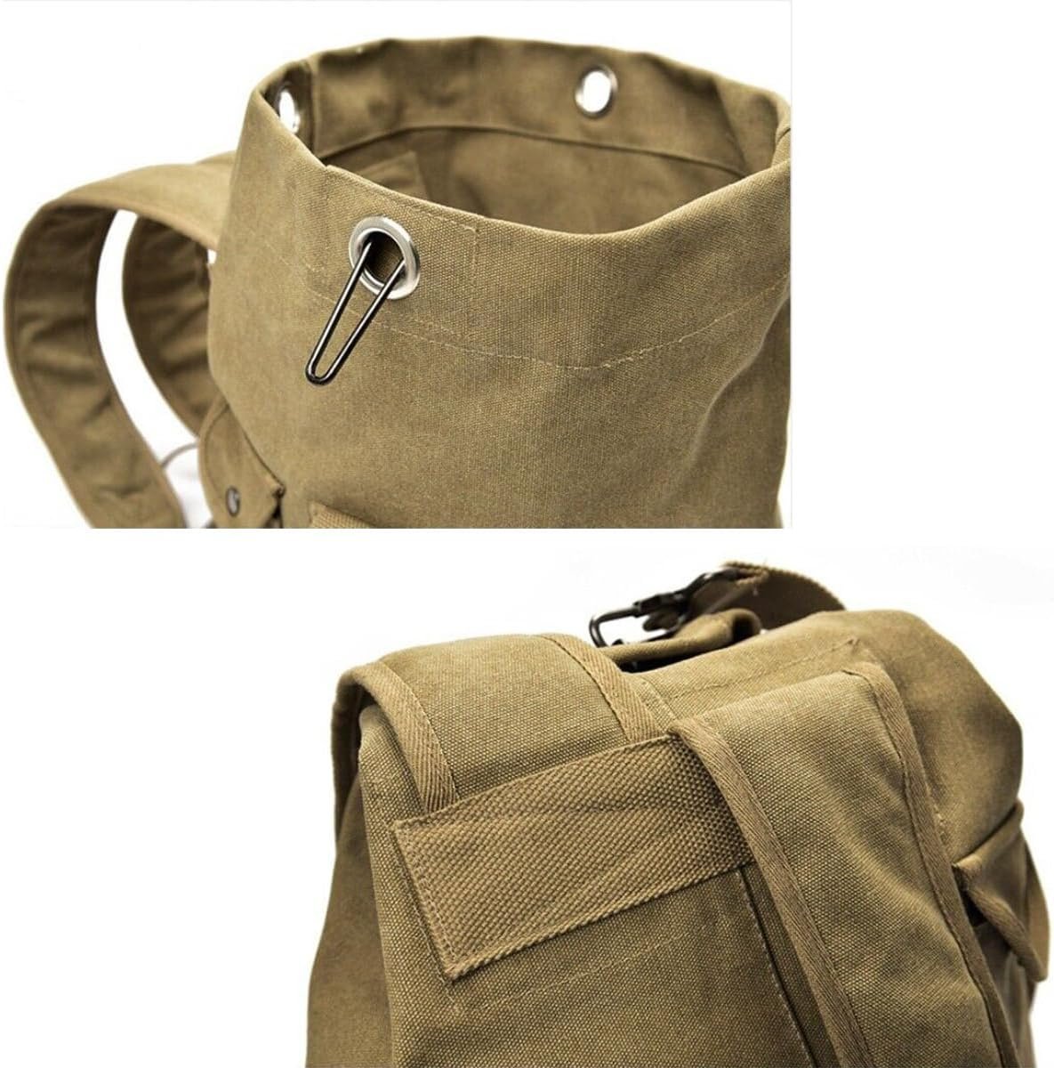 AIMALL Men's Fashion Canvas Backpack, Large Capacity Travel and Outdoor Sports Bag, Available in Small and Large Sizes