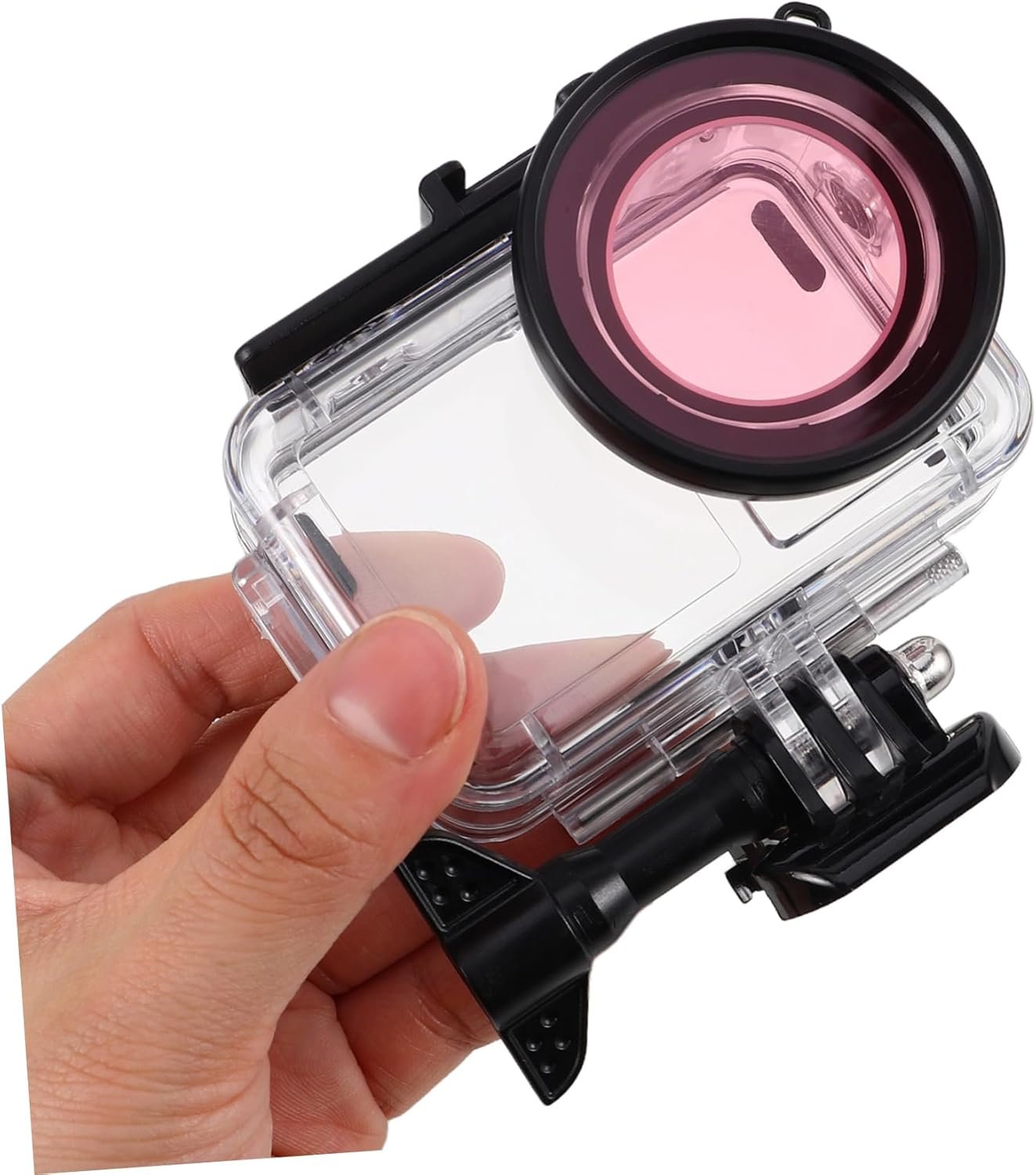 ELAYARD Camera Housing Case with Dual Cold Shoe Mounts Durable Digital Camera Protection Shell