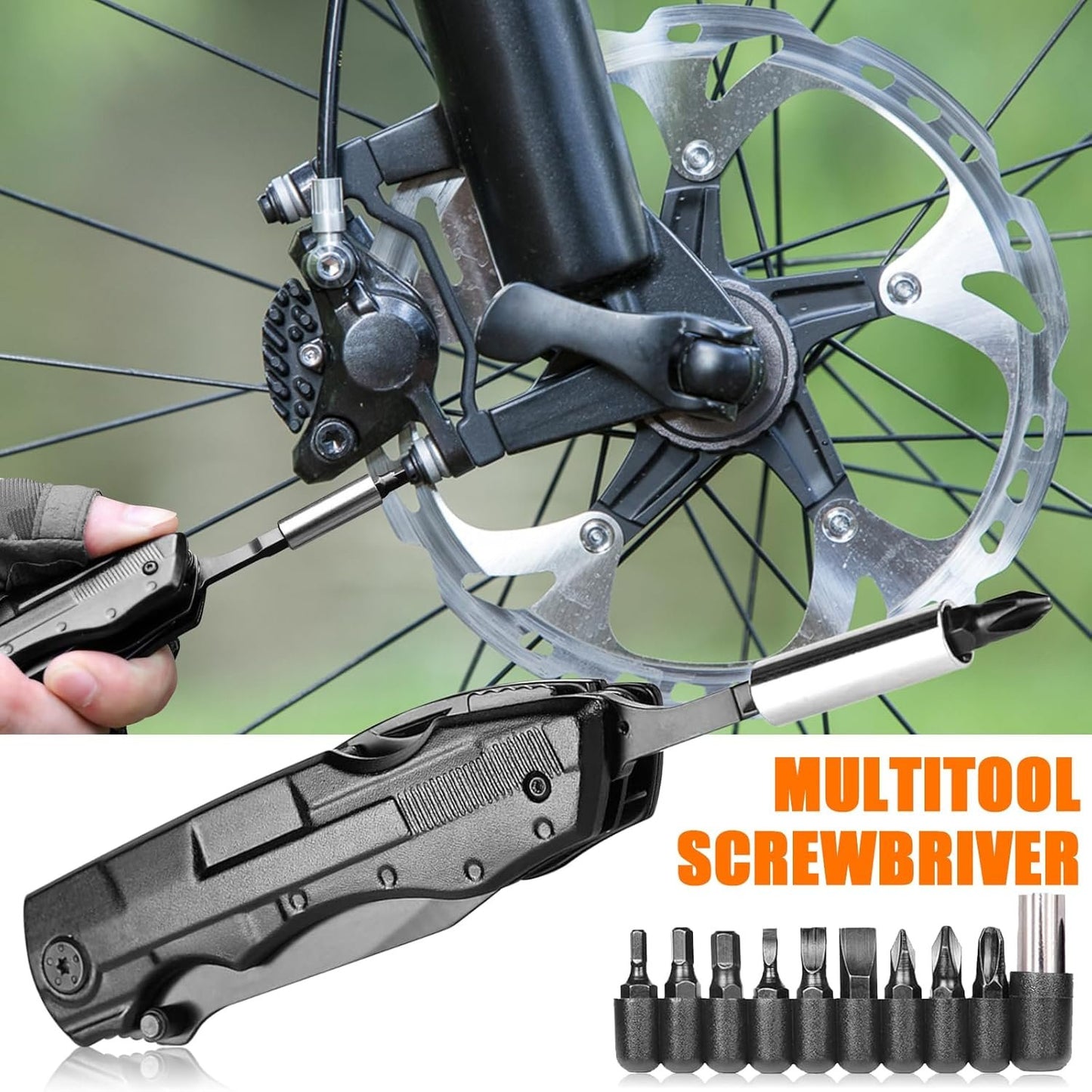 GPOOLCC Pocket Multitool with Safety Locking Handy, Gifts for Men, 12 in 1 Multi Tool with Pliers Knife Bottle Opener Screwdriver Saw, Perfect for Outdoor, Survival, Camping, Hiking, Simple Repair