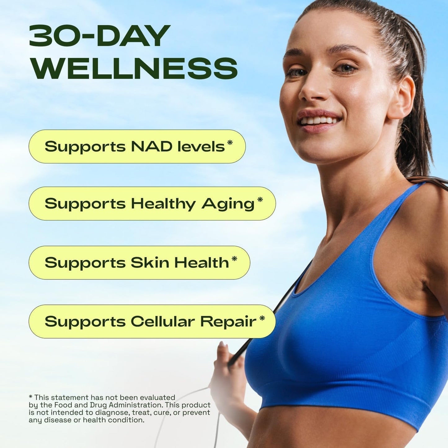 NMNH Supplement Alternative - Liposomal NAD CORE LipoNAD 250mg - 30-Day Supply - High Purity NAD Supplement for Anti-Aging, Energy, Focus - 60 Capsules