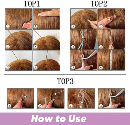 syayw Kit Fili Luminosi Per Capelli,Set Capelli Fatati Con Filo Luccicante - Accessori Glitter Termoresistenti Per Cosplay Completi Di Attrezzi Per Natale Capodanno Matrimoni Feste A Tema Compleanni