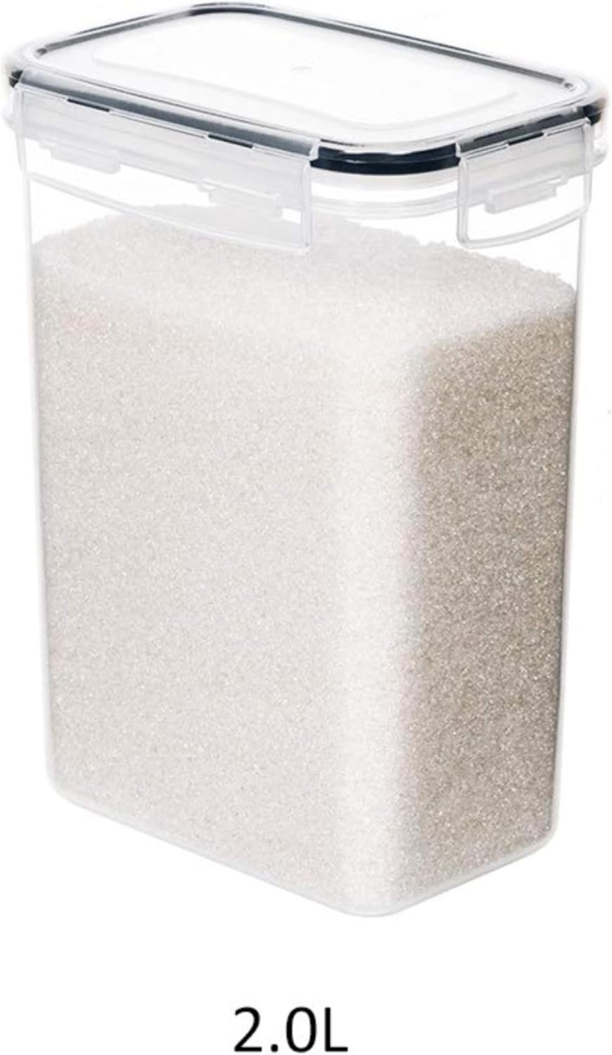 BADIABO Airtight Food Storage Containers Set, 16 Pcs BPA Free Plastic Dry Food Canisters for Kitchen Pantry Organization and Storage Ideal for Cereal, Flour & Sugar - Black Labels