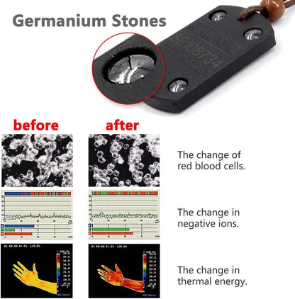 XIMULIZI Anti EMF Radiation Protection Pendant Tourmaline 2300 Negative Ions Far Infrared & Scalar Energy Volcanic Lava Reverse Aging Necklace,1