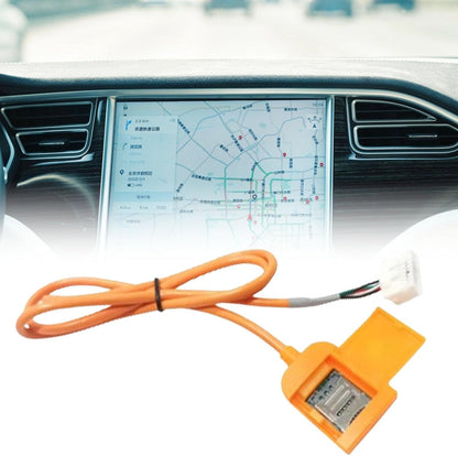 Upgraded Large Screen Car Navigation Cable with Card Slots Smooth Online Streaming for Fast Internet Access