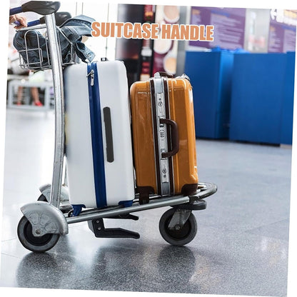 PartyKindom 2pcs Stylish Plastic Luggage Handles with Ergonomic Grip for Comfortable Carrying Durable Replacement Parts for Travel Suitcases and Essentials