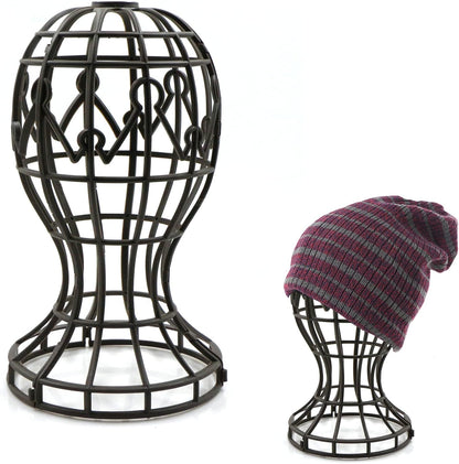 Plastic Wig Holder - Portable Wig and Hat Holder for All Wigs and Hats, Wig Display Tool, Tool Holder, Hat and Black Cap Holder