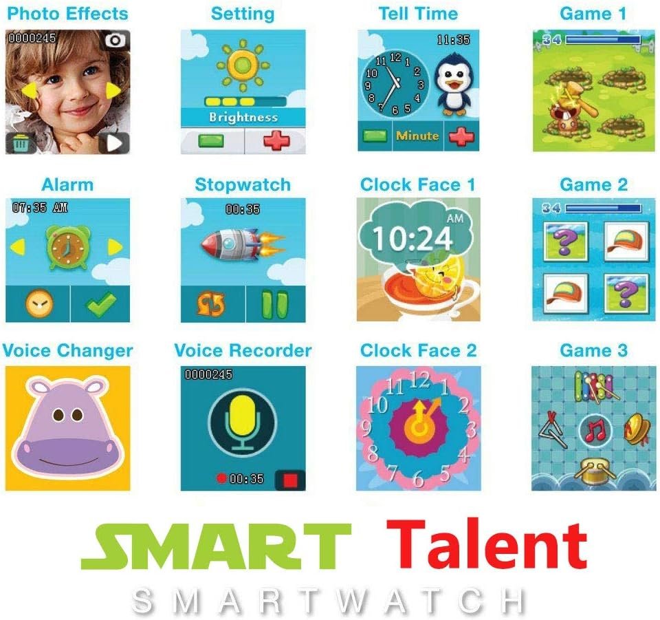 Kids Smartwatch - The Perfect Birthday and Christmas Gift - Children Age 4-12