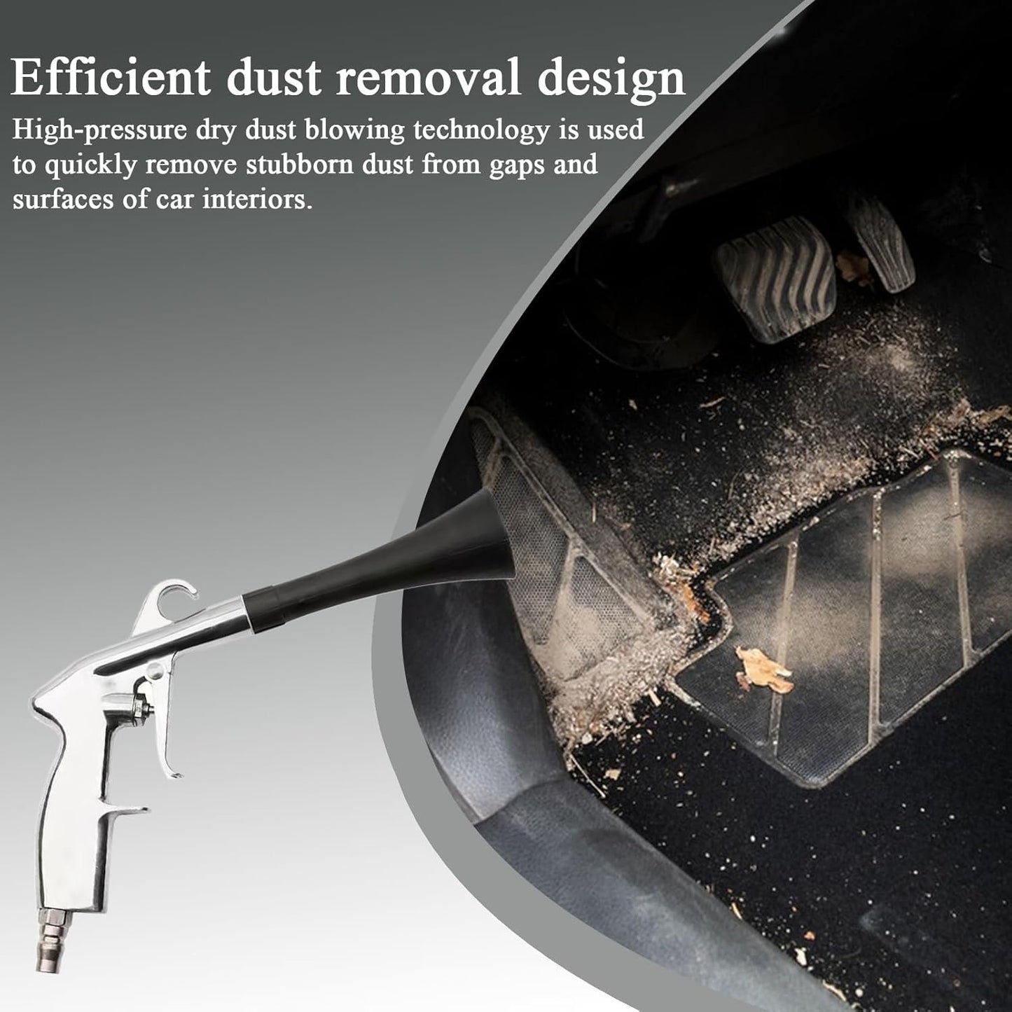 Car Cleanings Blower, Dry Cleaning Air Blowers for Car, High Pressure Blowing Automobile Maintenance Tool, Ideal for Carpet, Seat Gap, Engine Bay, Upholstery, Interior Detailing