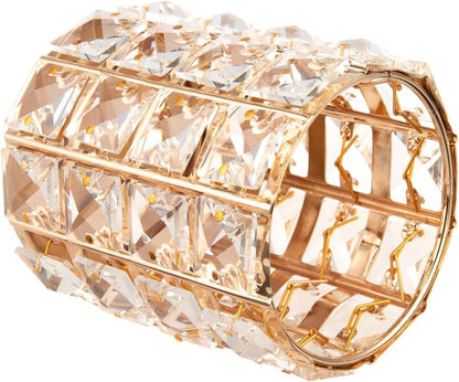 Feyarl Crystal Beads Makeup Brush Holder Pen Pencil Holder Storage Organizer Container (Gold)