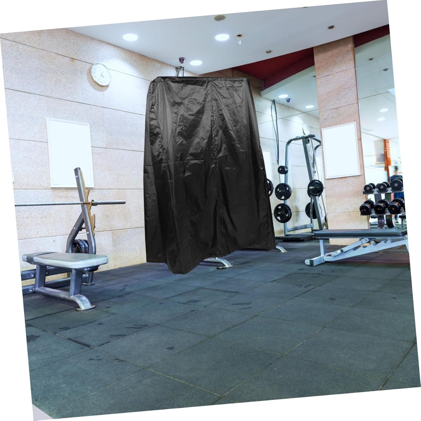 Abaodam Oxford Cloth Home Gym Equipment Cover for Indoor Machines Easy to Clean Zipper Protection Against Dirt and Scratches for Dumbbell Racks and Elliptical Trainers