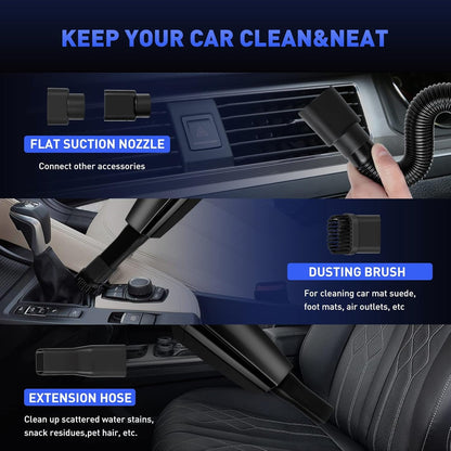 BGFJYUK 22Pcs Car Interior Detailing Kit with High Power Handheld Vacuum,Car Cleaning Kit,Detailing Brush Set, Windshield Cleaner,Car Wash Kit for Exterior Wheels