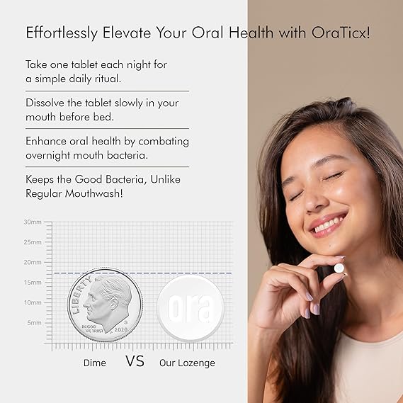 Teeth & Gums Dental Probiotic, 8 Billion CFU - Naturally Supports Oral Health, Fresh Breath, and Immunity, Oral Probiotic Supplement, Grape Flavor 30 Lozenges 1-PK