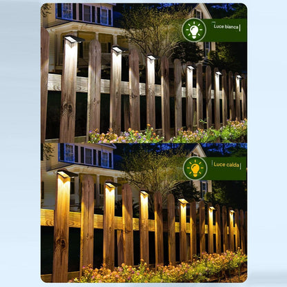 Solar Wall Mount Lights, Outdoor Fence Lamp, Waterproof Exterior Lighting, Foldable and Space-Saving Energy-Efficient LED Decor for House Wall, Yard, Pathway, Driveway, Black