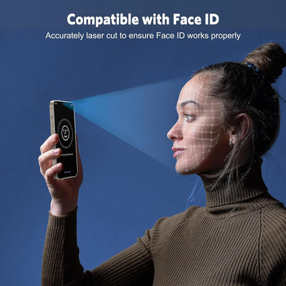 OMOTON Screen Protector for iPhone 15 Pro, 3 Pack Tempered Glass Screen Protector with 3 Pack Camera Lens Protector for iPhone 15 Pro 6.1-inch, Case Friendly/Easy Installation with Alignment Framework