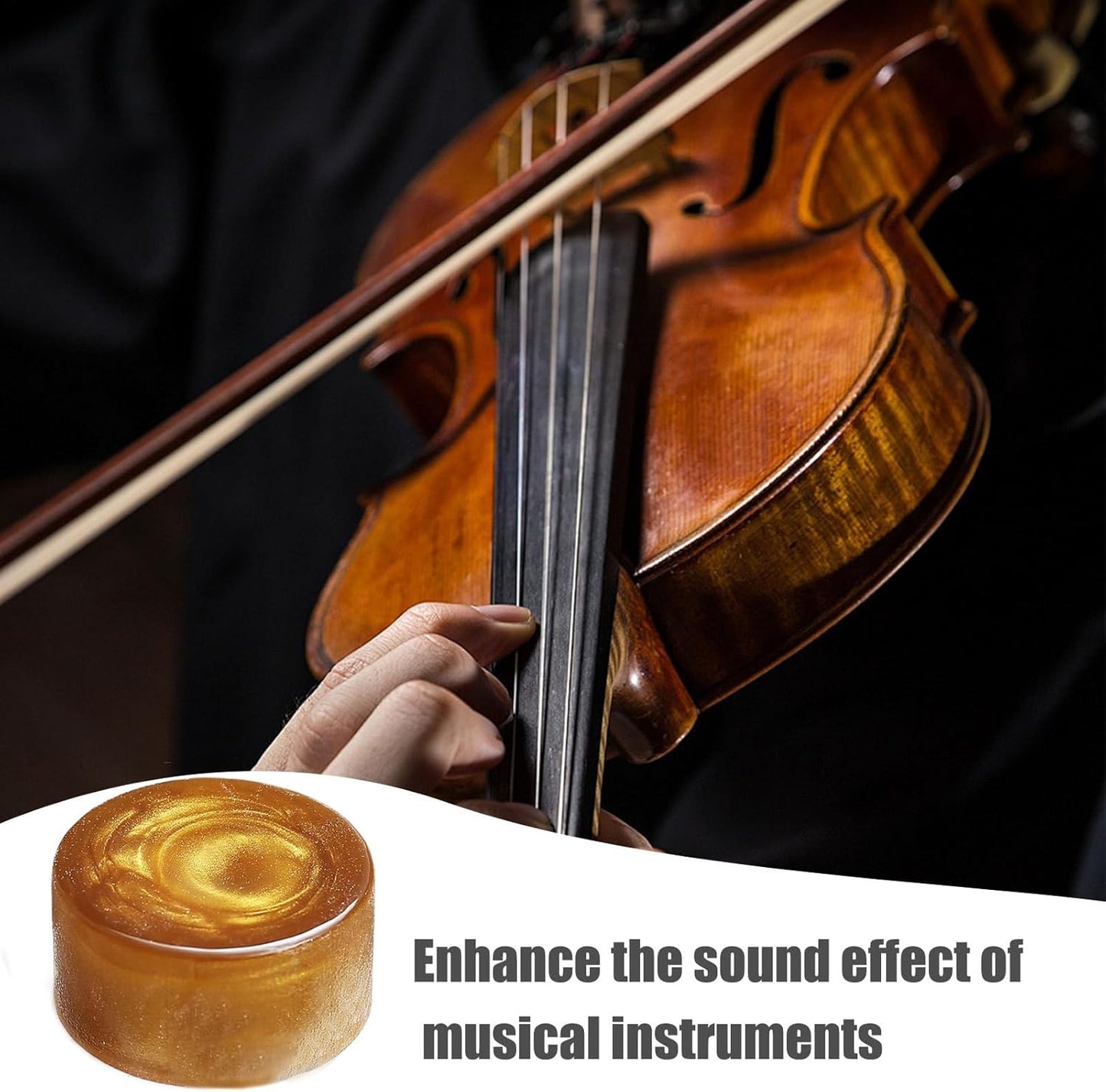 Violin Rosin, Natural Rosin for Violin and Cello, Small Dust-Proof, Long Lasting Tool, Accessories for Music Enthusiasts, Sound Kit, Essential for Cleaning and Polishing Strings