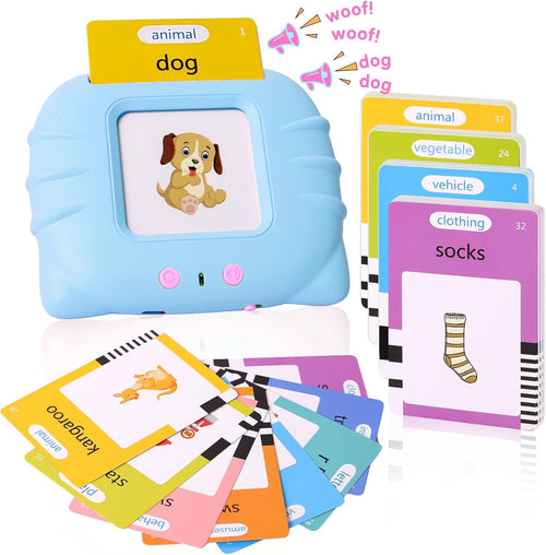 Montessori Toys Flash Cards Learning Toys, Educational Toys Sight Cards for Toddlers, Learning Toys for Boys and Girls Word Card with Reading Function for Children
