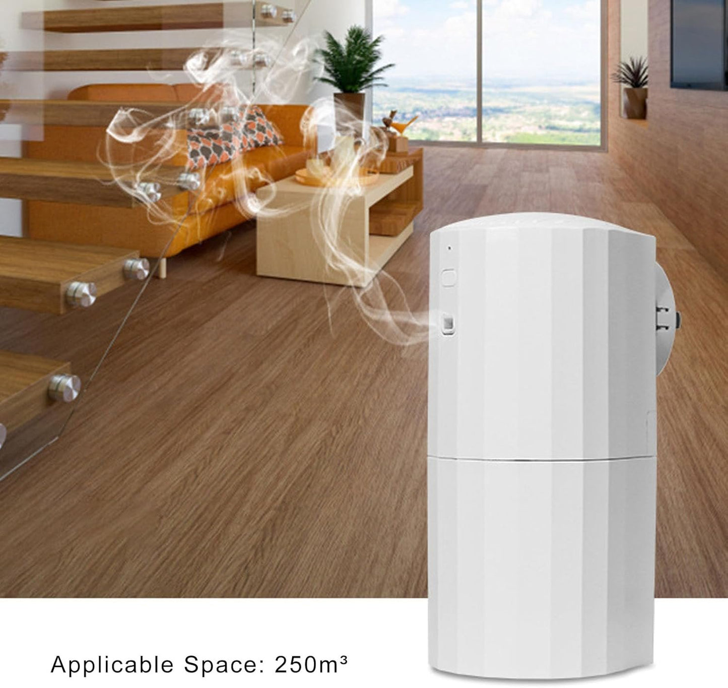 Plug in Waterless Diffuser, 130ml Smart Scent Air Machine with Cold Air Technology, Waterless Essential Oil Diffuser APP Control Plug in Aromatherapy Air Diffuser for Home Office