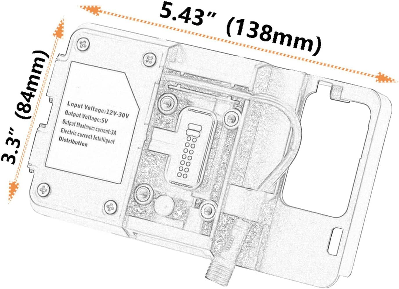 Shkalacar Phone Holder, Motorcycle Mount Navigation Bracket with USB for R1200GS LC&Adventure S1000XR R1200RS