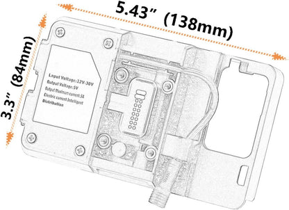 Shkalacar Phone Holder, Motorcycle Mount Navigation Bracket with USB for R1200GS LC&Adventure S1000XR R1200RS