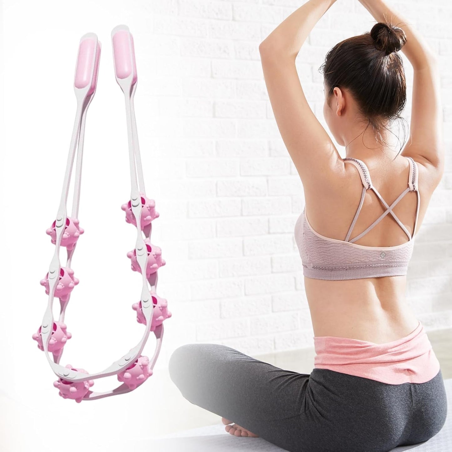 Attrezzi per Modellare il Corpo | Rullo Massaggiante Manuale e Portatile | Attrezzatura Fitness per Addominali, Vita, Gambe, Collo, Spalle e Muscoli