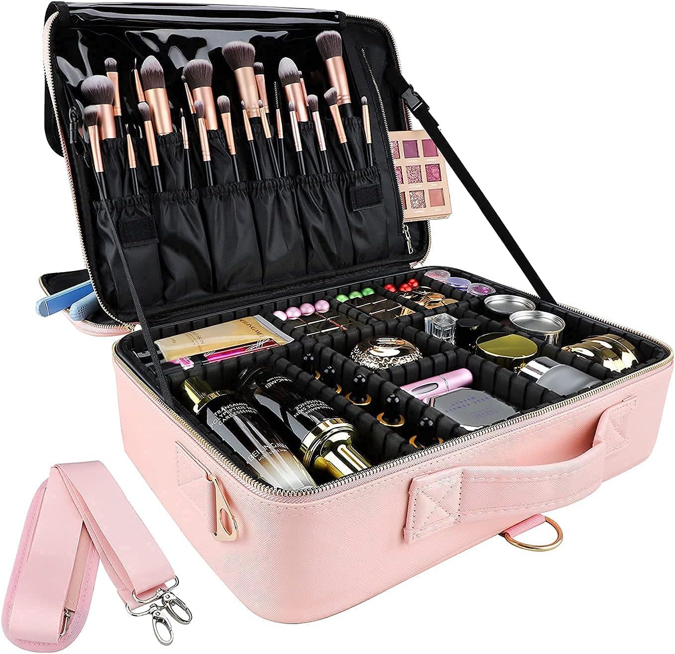 Train Travel Case, pink, Large Toiletry Bag - Pink