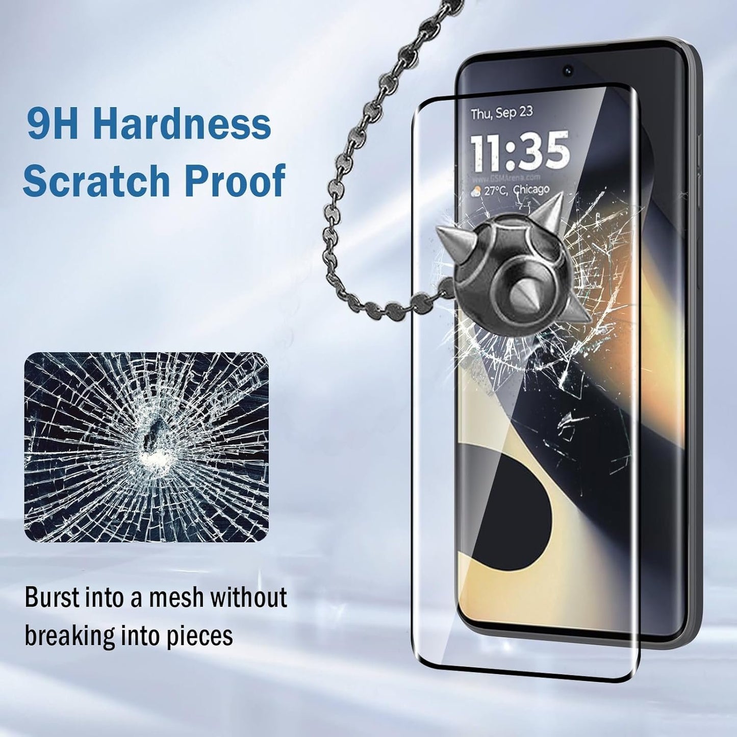 Natbok 2 Pack 3D Compatible with Motorola Edge 2024/2023 Screen Protector,9H Tempered Glass Film,HD Clear Scratch Resistant,Bubble-Free for Moto Edge 2024 Screen Protector