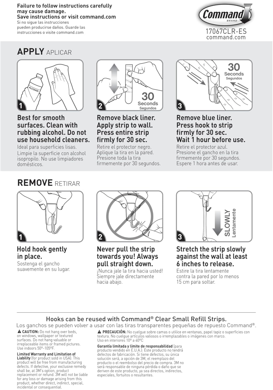 Command Small Clear Wire Toggle Hooks, 40 Hooks and 48 Command Strips, Damage Free Hanging Wall Hooks with Adhesive Strips, Adhesive Hooks for Hanging, Organization and Storage, Holds up to 0.5 lb