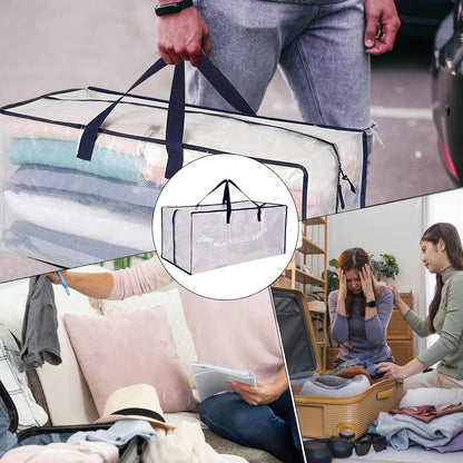 Large Moving Bags for Clothes, Foldable Storage Tote, Bedroom Clothes Storage Bags, Bedding Packing Totes, Heavy Duty Moving Bags 10pcs Foldable Totes for Efficient Packing and Organization