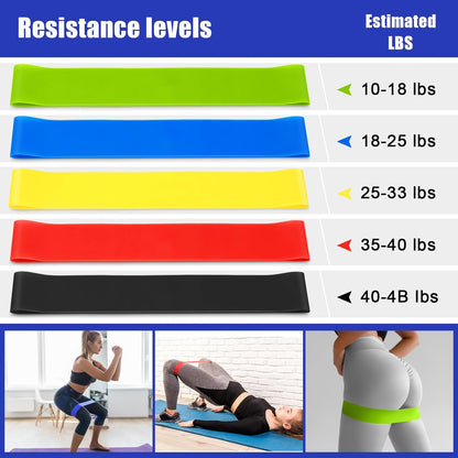 Silipull 10 Pcs Pilates Yoga Equipment Accessories, Pilates Ring Circle Set Gift for Women Home Workouts Include Pilates Ball Circle Yoga Ring Resistance Bands Block Color Yoga Straps and Gym Bag