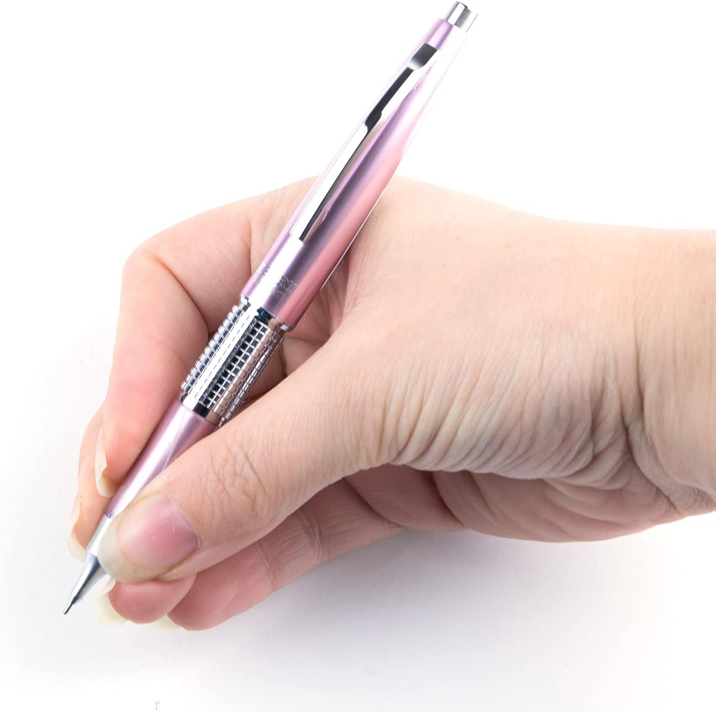 Pentel Kerry Mechanical Pencil, 0.5mm Fine Point, Writing, Drawing, Gifts, All Metal Barrel, Metal Tip, Pink Barrel, Gift Case, P1035-P, 1 Pack