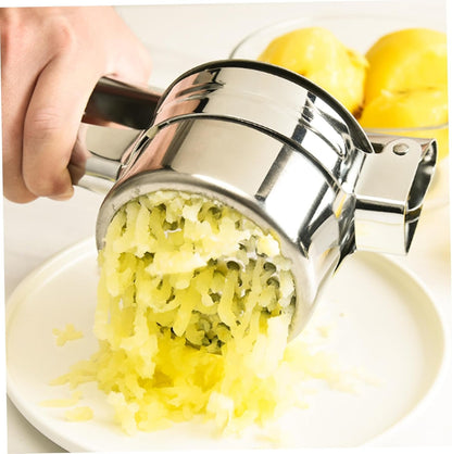 Maschera di patate in acciaio inossidabile di patate ricer con pressa da frutta multiuso a 3 buche, utensili da cucina e gadget per purè di, cibi per bambini, succo di limone