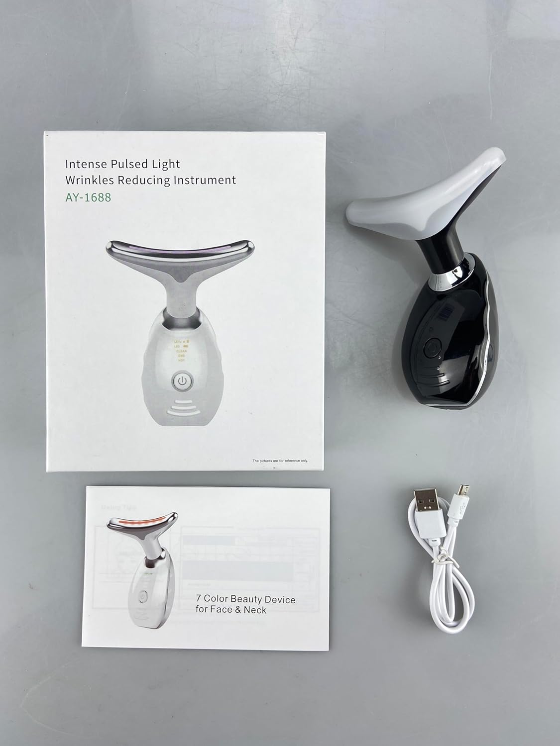 7-in-1 Neck Face Beauty Massager, Update Red Light Therapy for Face Neck Massager, Portable Facial Beauty Device for Skin Care, Wrinkle, Lifting, Face Sculpting, Firming Sagging Skin Tool