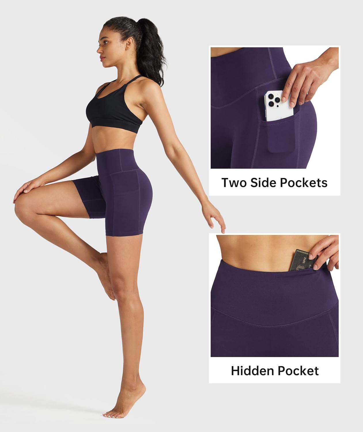 WILLIT Women's Biker Shorts High Waisted Workout Yoga Running Volleyball Spandex Shorts 5'' 7''