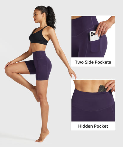 WILLIT Women's Biker Shorts High Waisted Workout Yoga Running Volleyball Spandex Shorts 5'' 7''