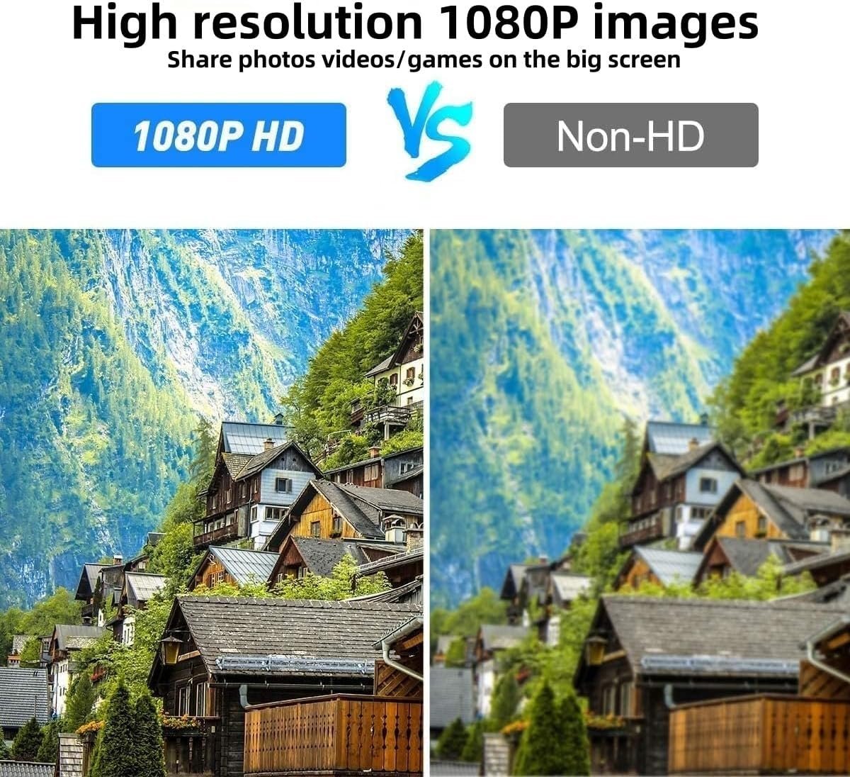 [MFi Certified] Lighting to HDMI Cable for iPhone to TV, iPhone to hdmi Adapter Compatible with iPhone/iPad, 1080P Digital AV Sync Screen Connector on HDTV/Monitor/Projector, Plug and Play-3.3Feet