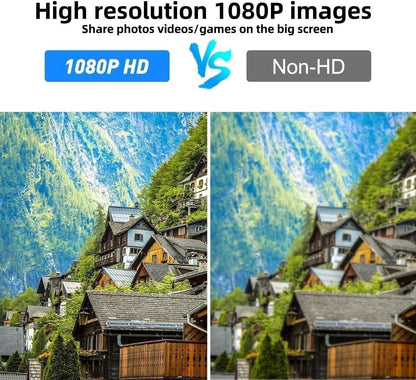 [MFi Certified] Lighting to HDMI Cable for iPhone to TV, iPhone to hdmi Adapter Compatible with iPhone/iPad, 1080P Digital AV Sync Screen Connector on HDTV/Monitor/Projector, Plug and Play-3.3Feet