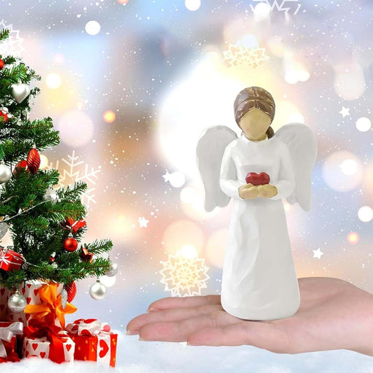 Angel Figurines for Women, Guardian Angel Figurine, Healing Angel Gifts Sympathy Gift, Sculpted Hand-Painted Collectible Figurines, Resin Angels Figure for Home Decor