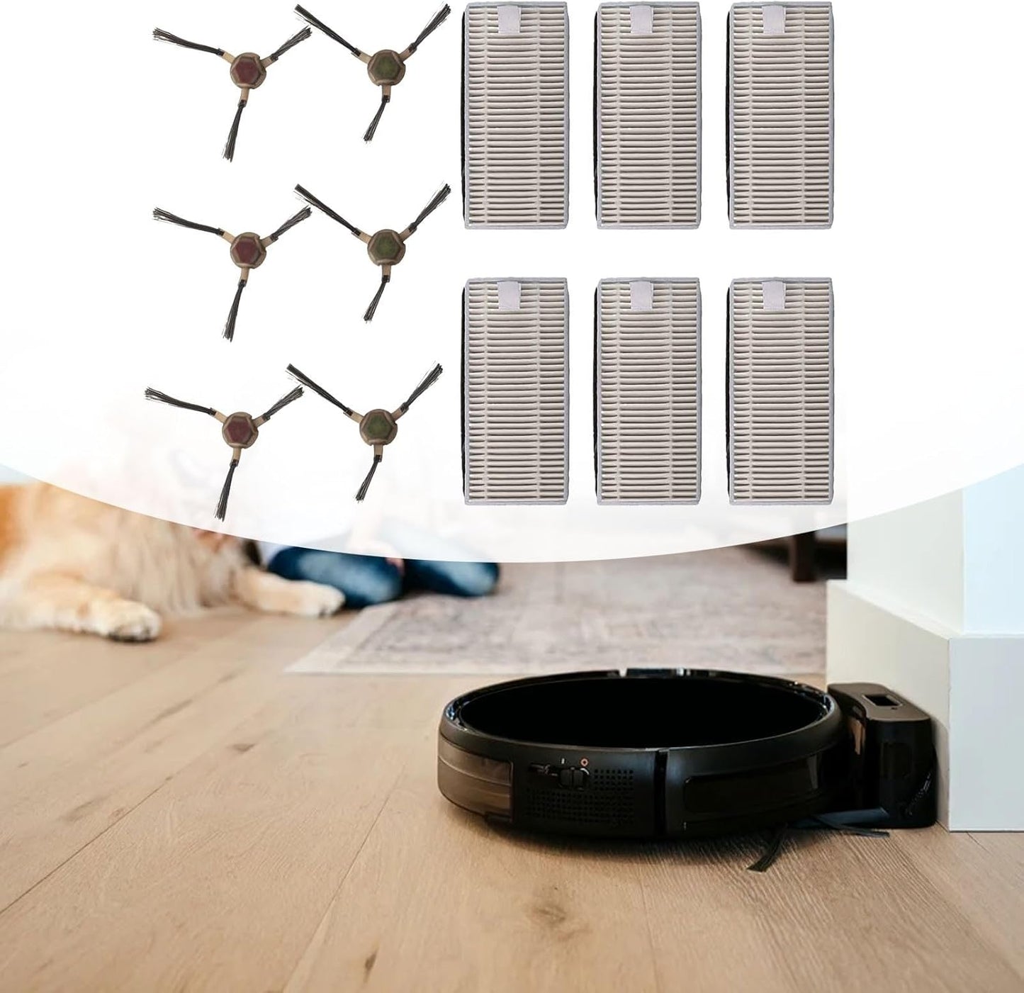 Per AIRROBO For P20 Cleaning Essentials Pack include spazzole laterali principali e filtri premium per mantenere i livelli di prestazioni (B)