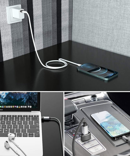 Elebase USB to USB C Adapter 4 Pack,Type C Female to A Male Charger Converter for Apple Watch Ultra iWatch Series 8 7,iPhone 16 15 14 Pro Plus Max,Airpods 4th,iPad 9 10 Air 5 Mini 6,Galaxy S22 S23 S24