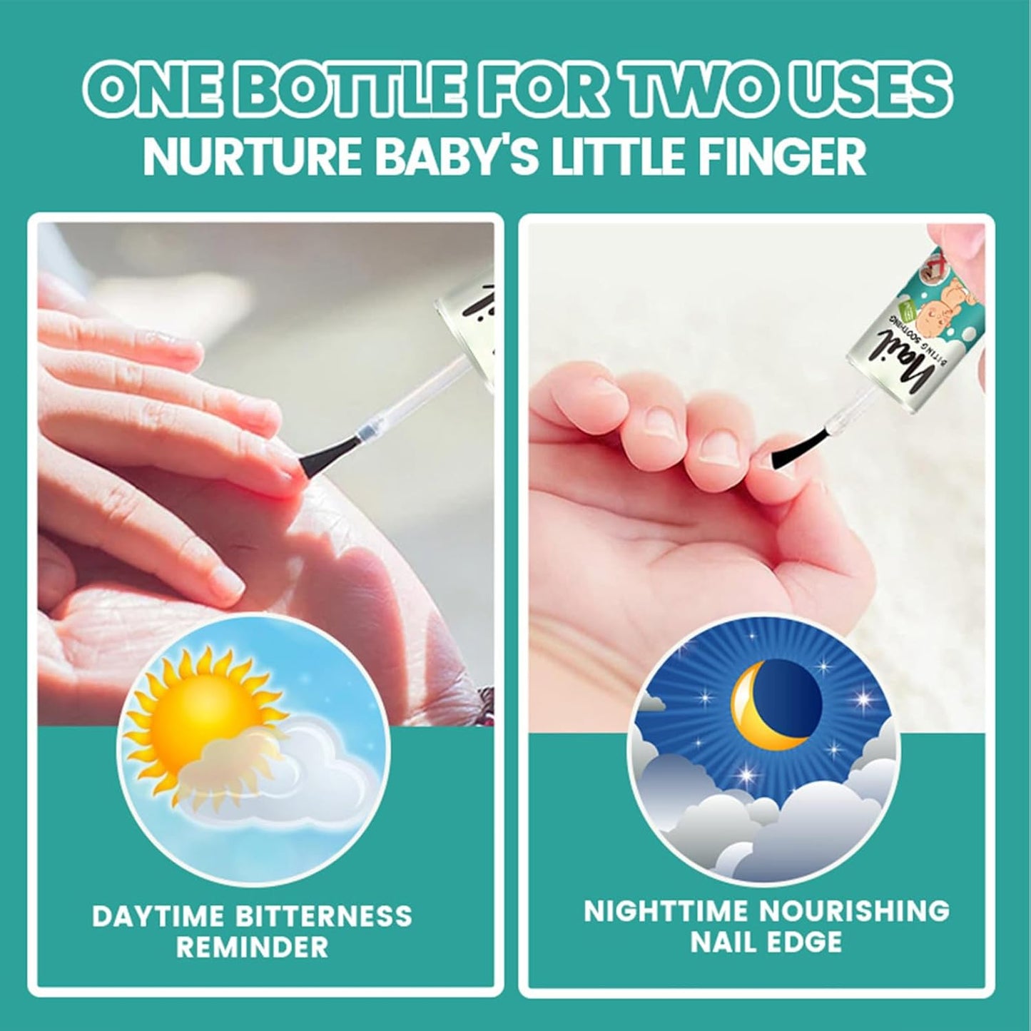 No Bite Nail Polish - Kid's Bitter Tasting Nail Anti-Biting Liquid - Mild And Safe Nail Care Tool Nail Biting With Bitter Polish | Nourishing Nail Care Tool For Kids, Teens, Adults