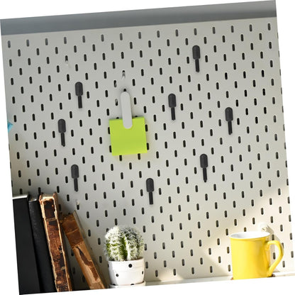 PLAFOPE 20pcs Pegboard Hooks: Grid Panel Hanging Hooks Shelving Hangers Organizer for Bedroom Kitchen Office Retail Home Workspace Organization