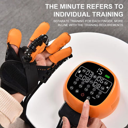 Robot Gloves Rehabilitation Hand Trainer for Stroke Physiotherapy Arthritis Rehabilitation Equipment Massage Gloves for Patients with Stroke Hemiplegia (Right, Medium)