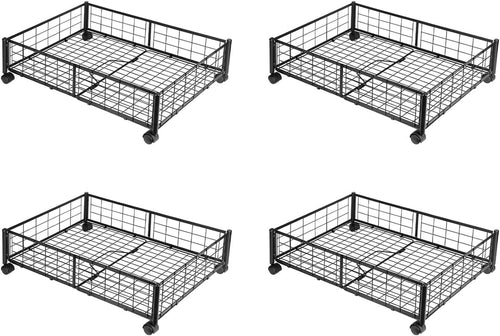 Duyeuau Adjustable Height Shelf Space Saving Furniture for Bedroom Organization Sturdy Carbon Steel
