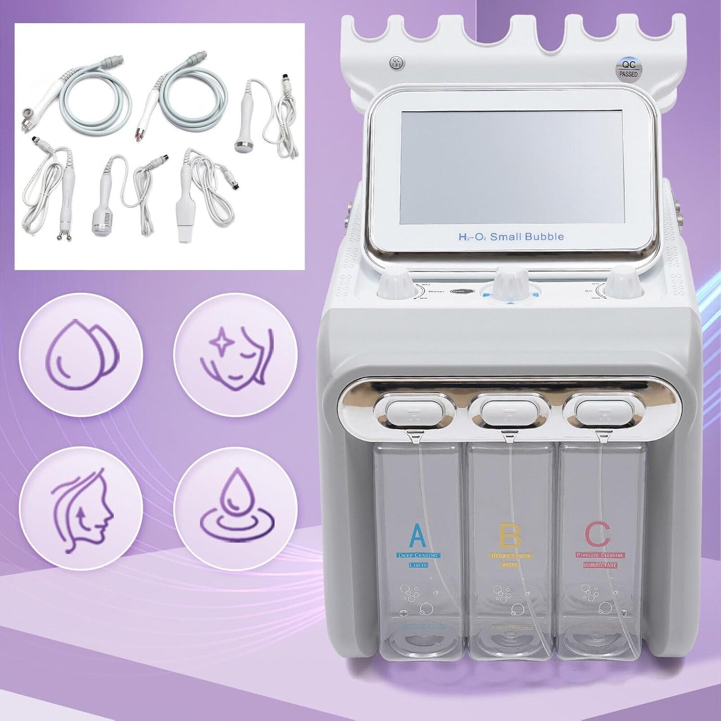 6 In 1 Hydro Dermabrasion Water Facial Skin Care Anti-Aging Skin Care Machine AU