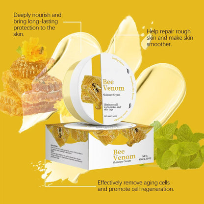 2Pcs Bee Venom Cream,Bee Venom Comprehensive Cream,Bee Venom Wart And Mark Removal Treatment,Face Moisturizer,Anti Inflammatory And Skin Nourishment Cream,Anti Aging Cream
