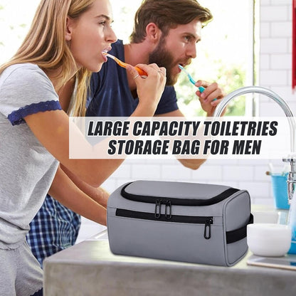 Toiletry Bag for Men â€“ Waterproof Shaving Kit, Compact Wash Bag | Portable Hygiene Organizer, Travel Grooming Pouch, Bathroom Storage Case, Menâ€™s Cosmetic Kit for Business Trips, Gym, Travel Use