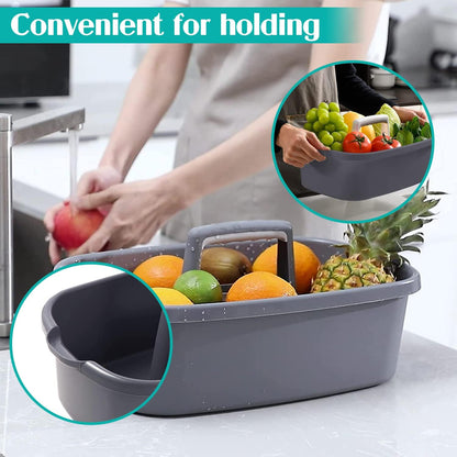 BYUNER Plastic Storage Caddy with Handle Cleaning Supplies Bathroom and Shower Cleaning Caddy Storage Shower Cleaning Products pcs